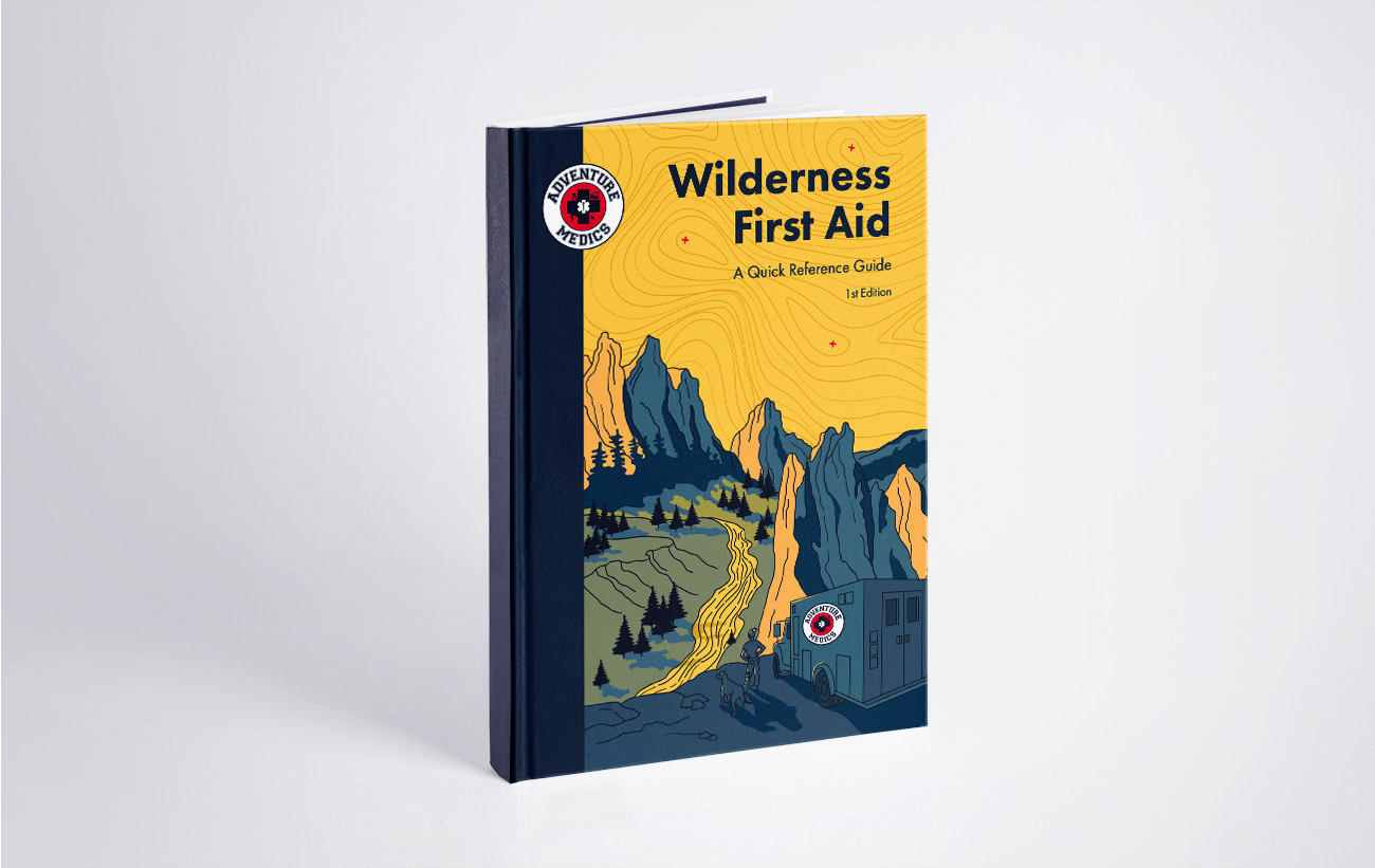 Wilderness medicine and first aid guide cover illustration